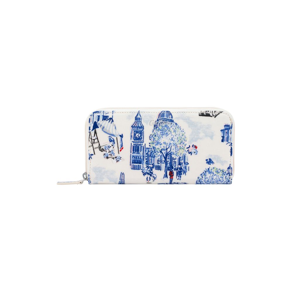 Ví nữ dài/Continental Zip Wallet - 30 Years London Toile