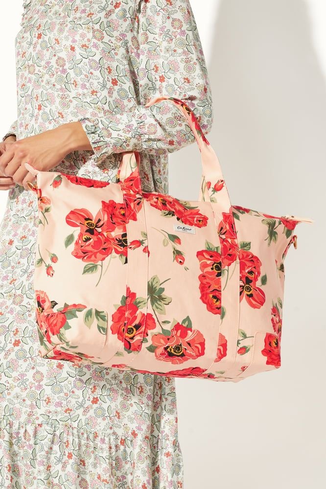  Túi du lịch xếp gọn/Foldaway Overnight Bag - Archive Rose - Peach/Red 