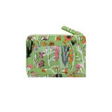  Cath Kidston - Ví nữ ngắn/Slim Pocket Purse - Paper Pansies - Green 