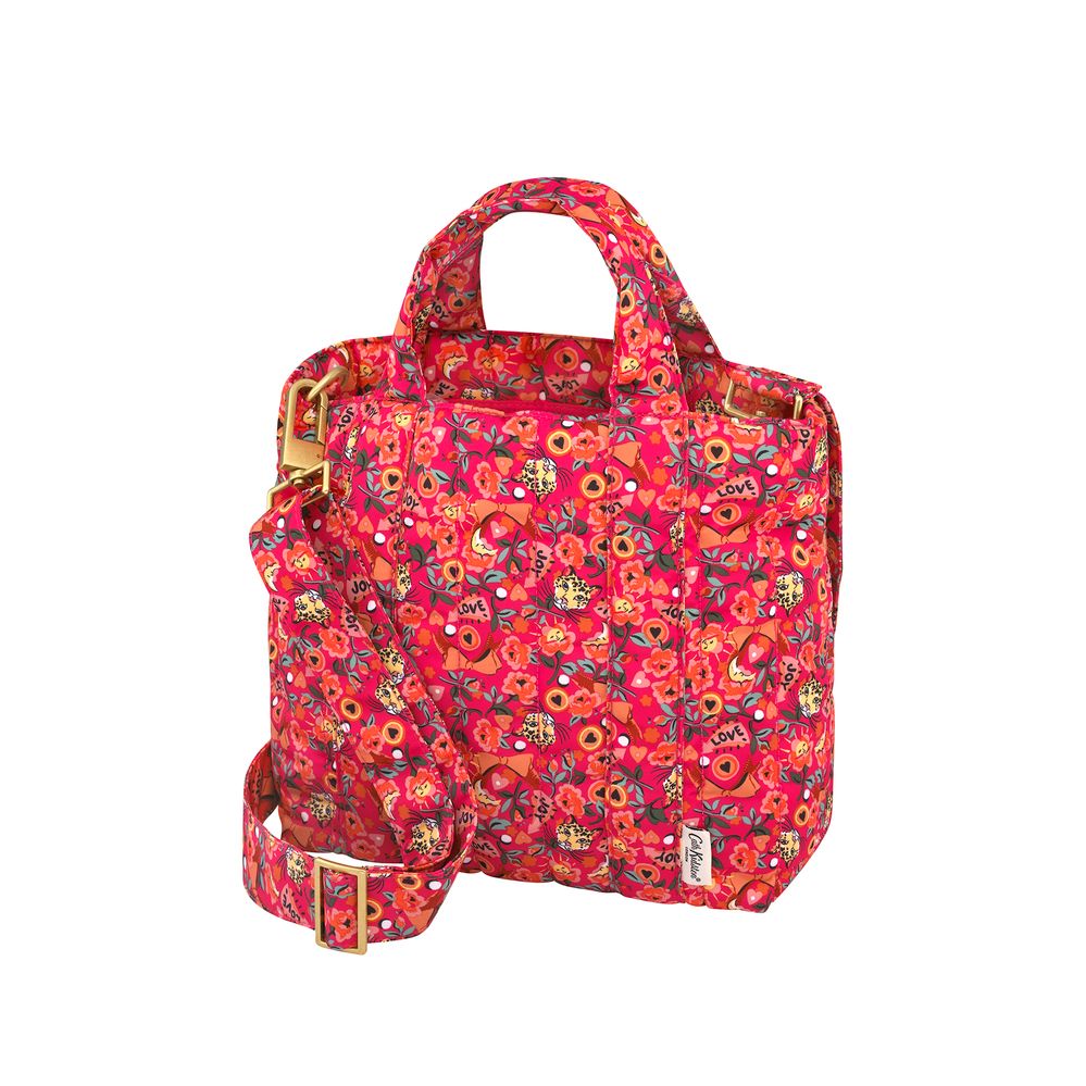  Cath Kidston - Túi đeo chéo/The Quilt Cross Body - Pinball Ditsy - Pink/Orange 