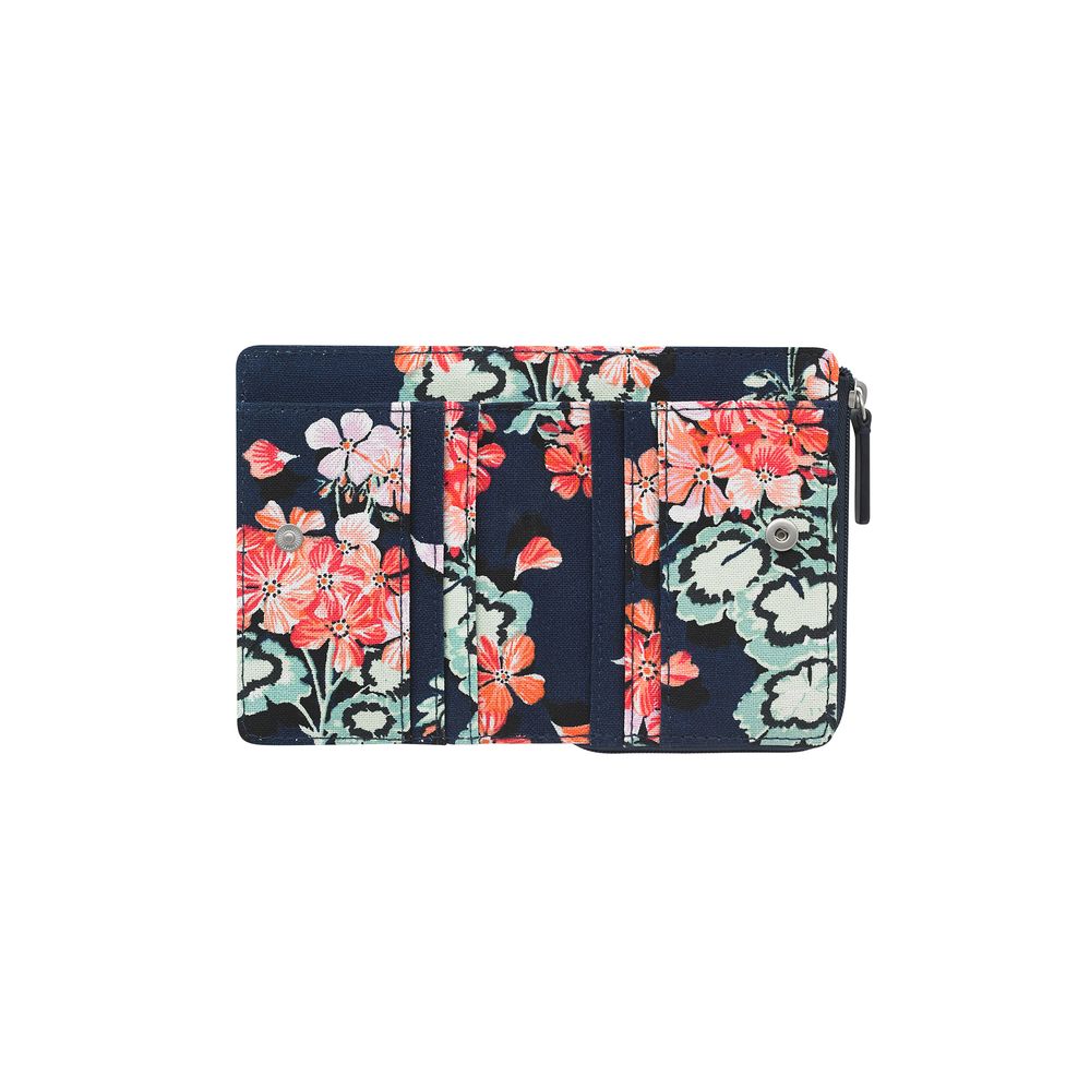 Ví nữ ngắn/Slim Pocket Purse - Geraniums