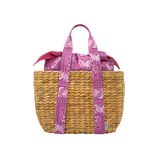  Cath Kidston - Túi/Small Straw Basket Bag - Bandana - Pink 