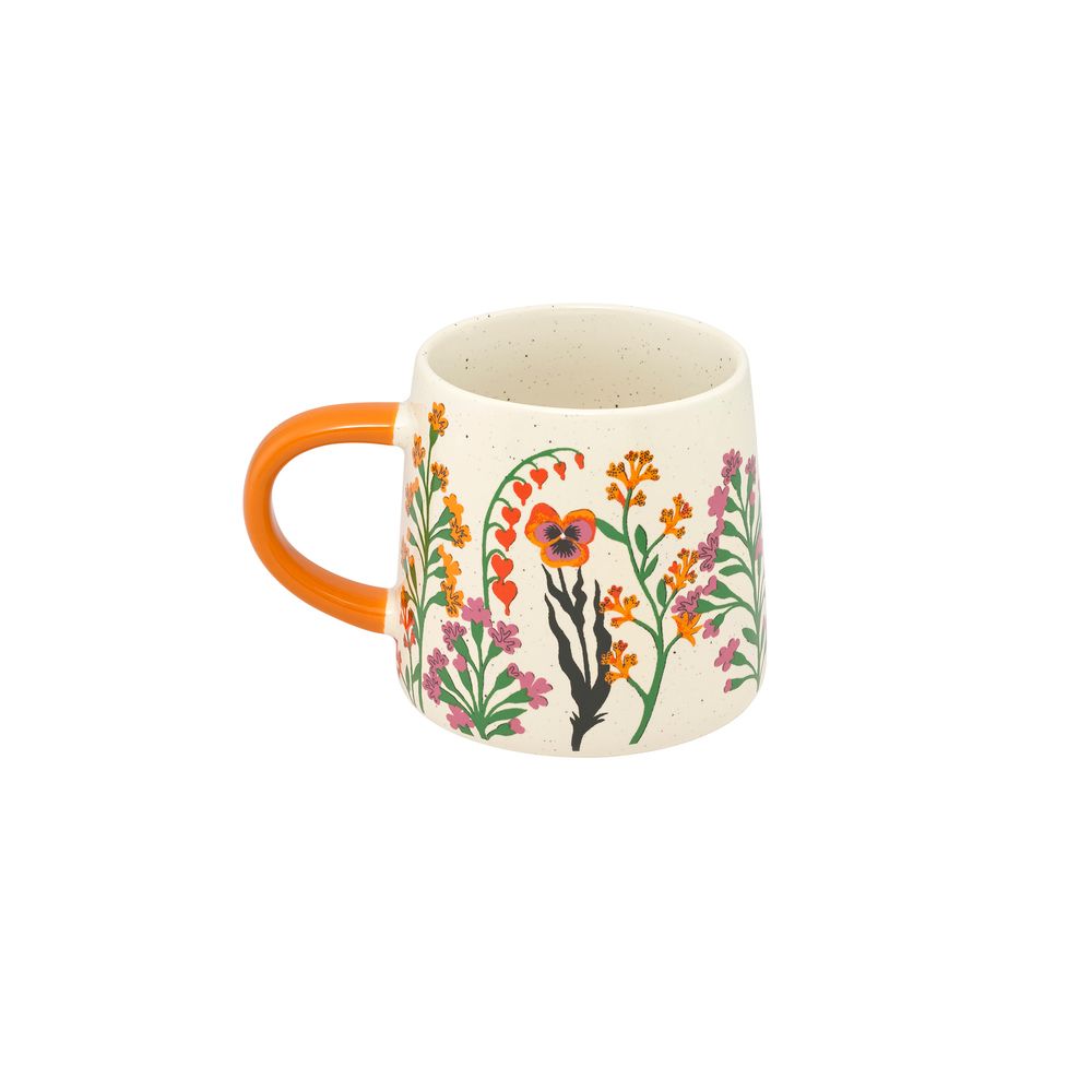 Cath Kidston - Ly/Billie Mug - Paper Pansies - Peach