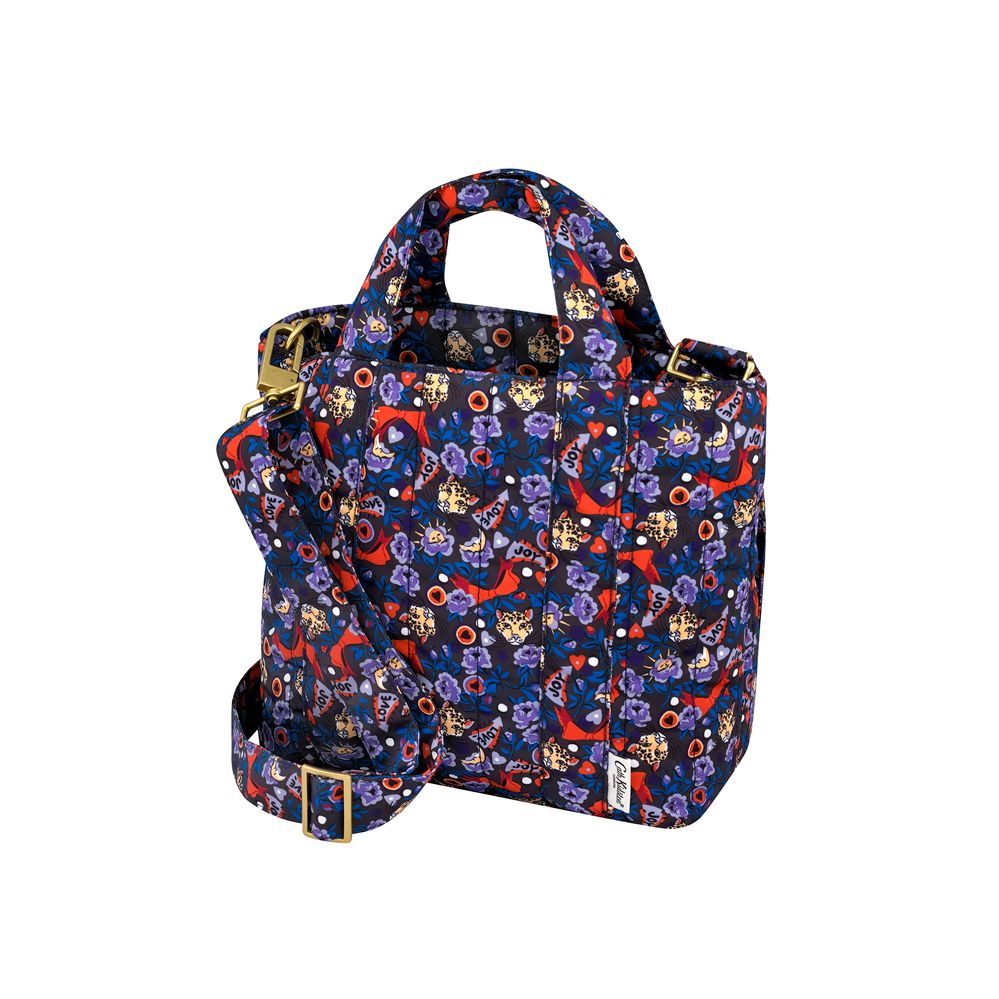  Cath Kidston - Túi đeo chéo/The Quilt Cross Body - Pinball Ditsy - Purple 