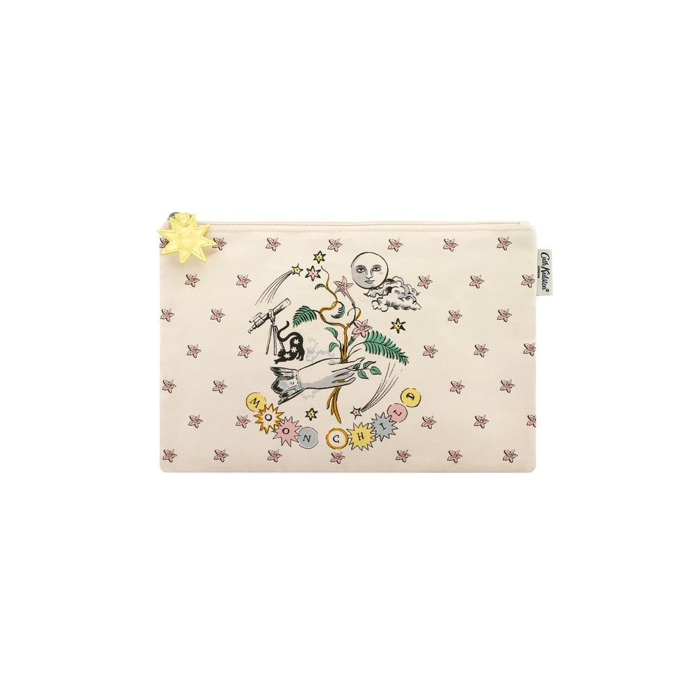  Cath Kidston - Ví nữ/Moon Child Pouch Placement - Celestial Teachers Pouch - Cream 