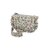  Cath Kidston - Túi đeo chéo/Organic Cotton Ruffle Cross Body - Dense Paisley - Mint 