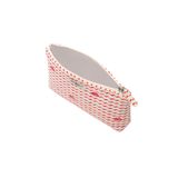  Túi đựng mỹ phẩm/Zip Cosmetic Bag - Kisses - Cream/Red 