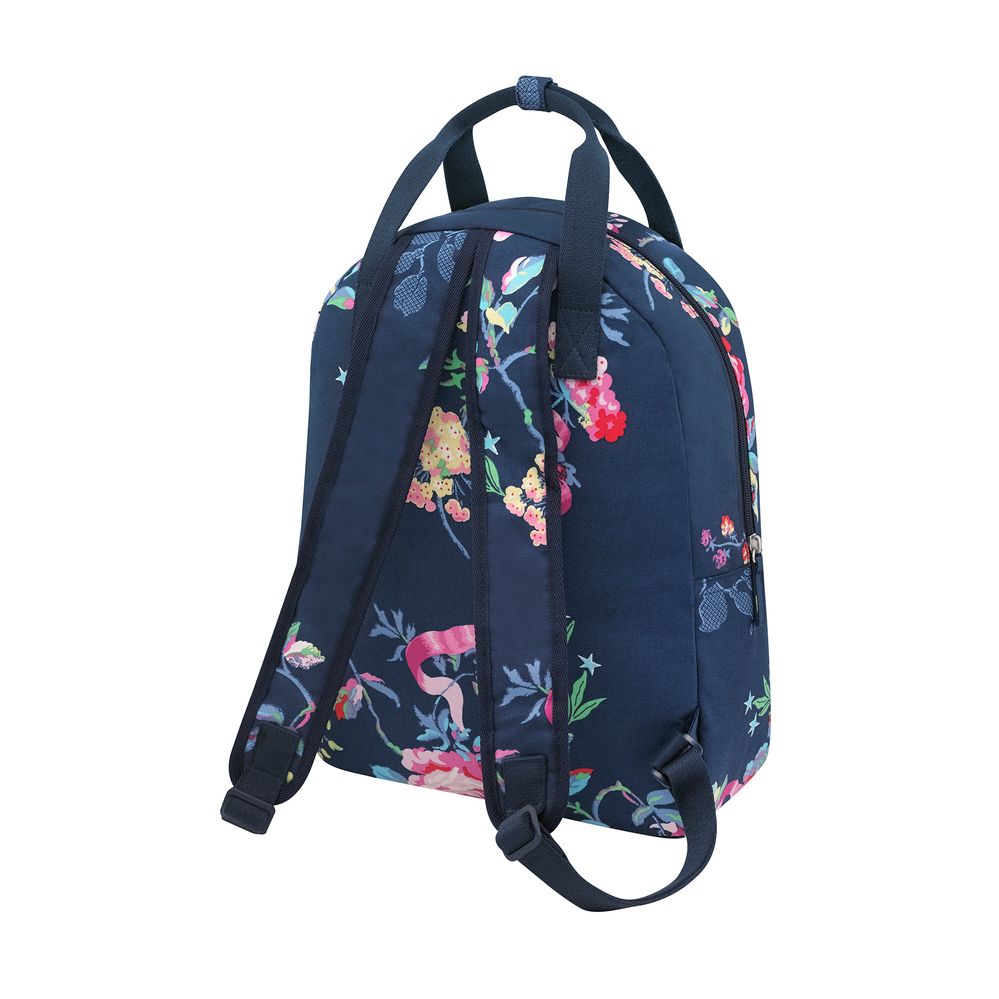  Ba Lô\MFS Backpack w' hanging loop New Birds and Roses-Navy-1072761 