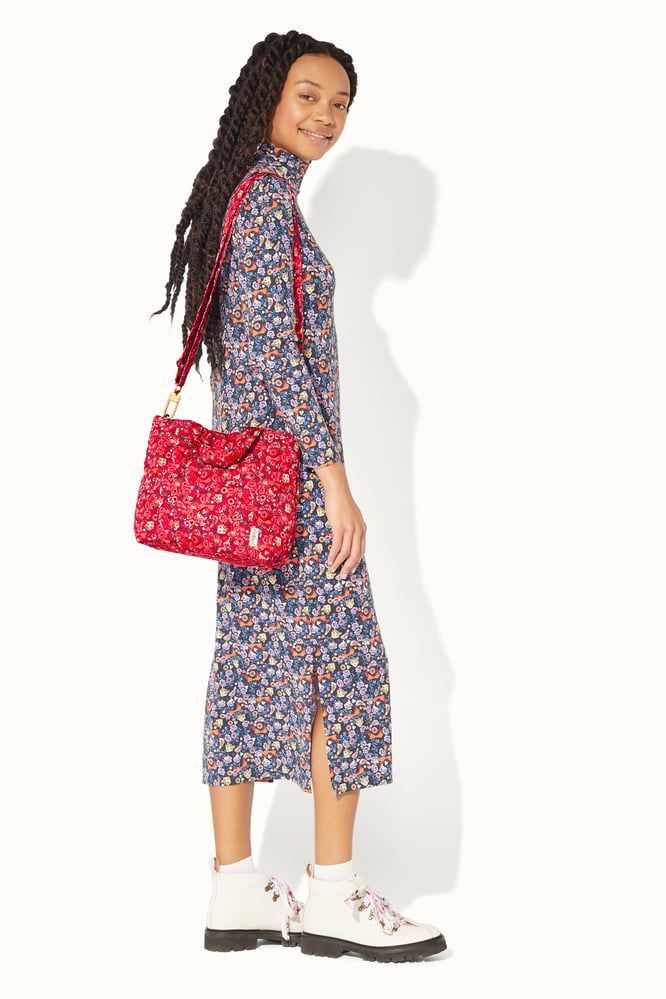 Cath Kidston - Túi đeo chéo/The Quilt Cross Body - Pinball Ditsy - Pink/Orange