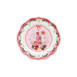  Dĩa/Scallop Side Plate - Christmas  - Cream 