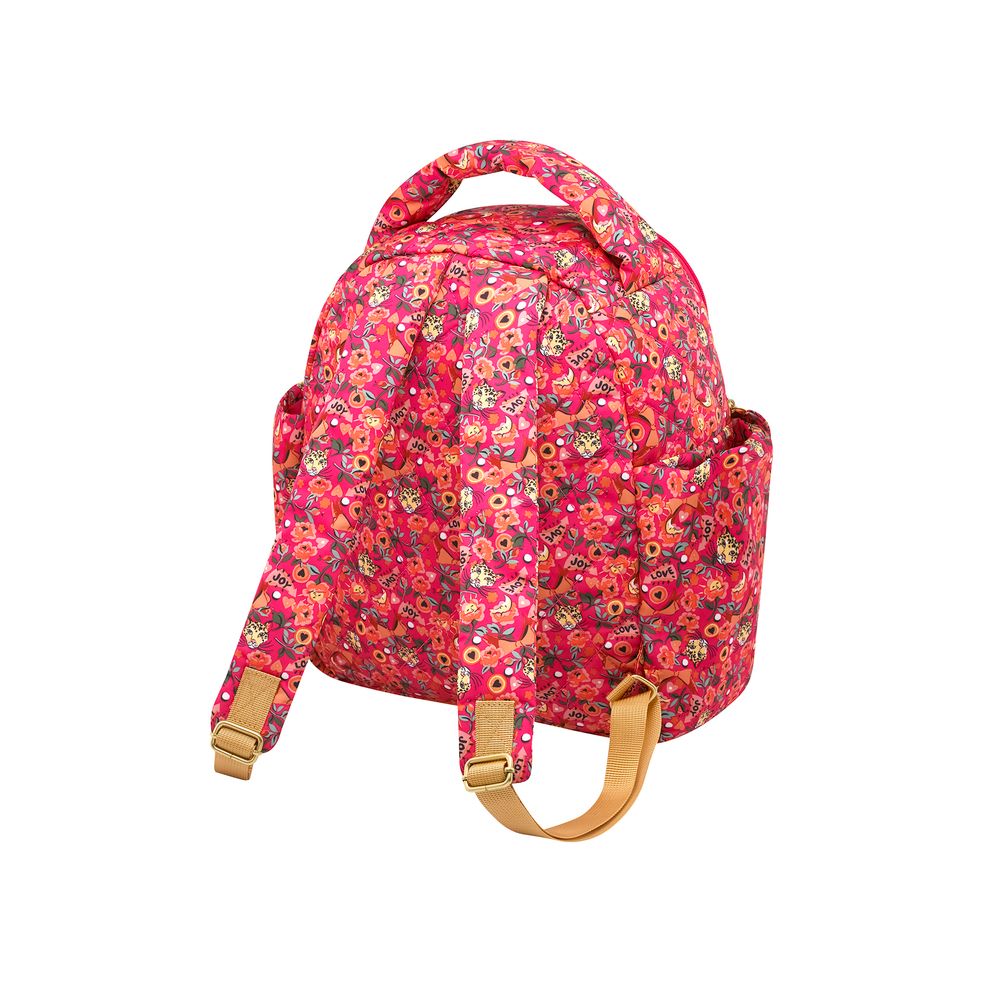  Cath Kidston - Ba lô đi học/đi làm/ du lịch/Recycled Rose Heart Backpack - Pinball Ditsy - Pink/Orange 