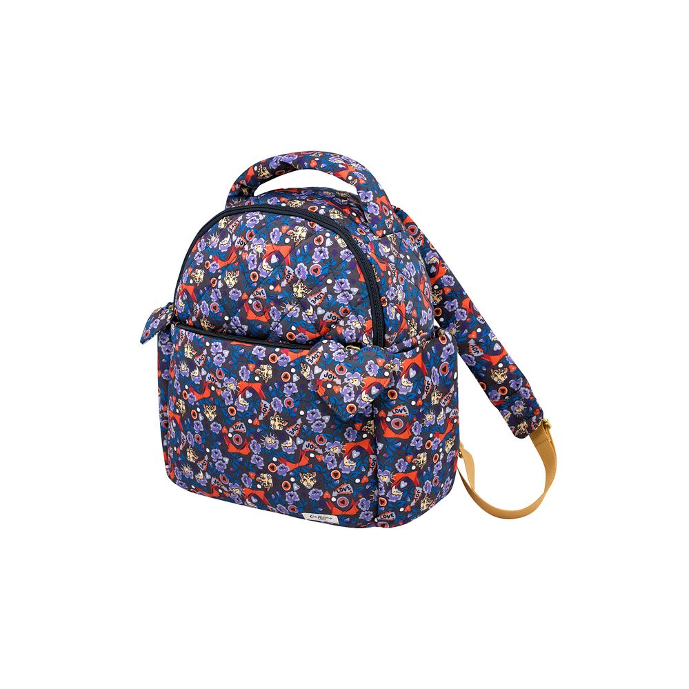  Cath Kidston - Ba lô đi học/đi làm/ du lịch/Recycled Rose Heart Backpack - Pinball Ditsy - Purple 