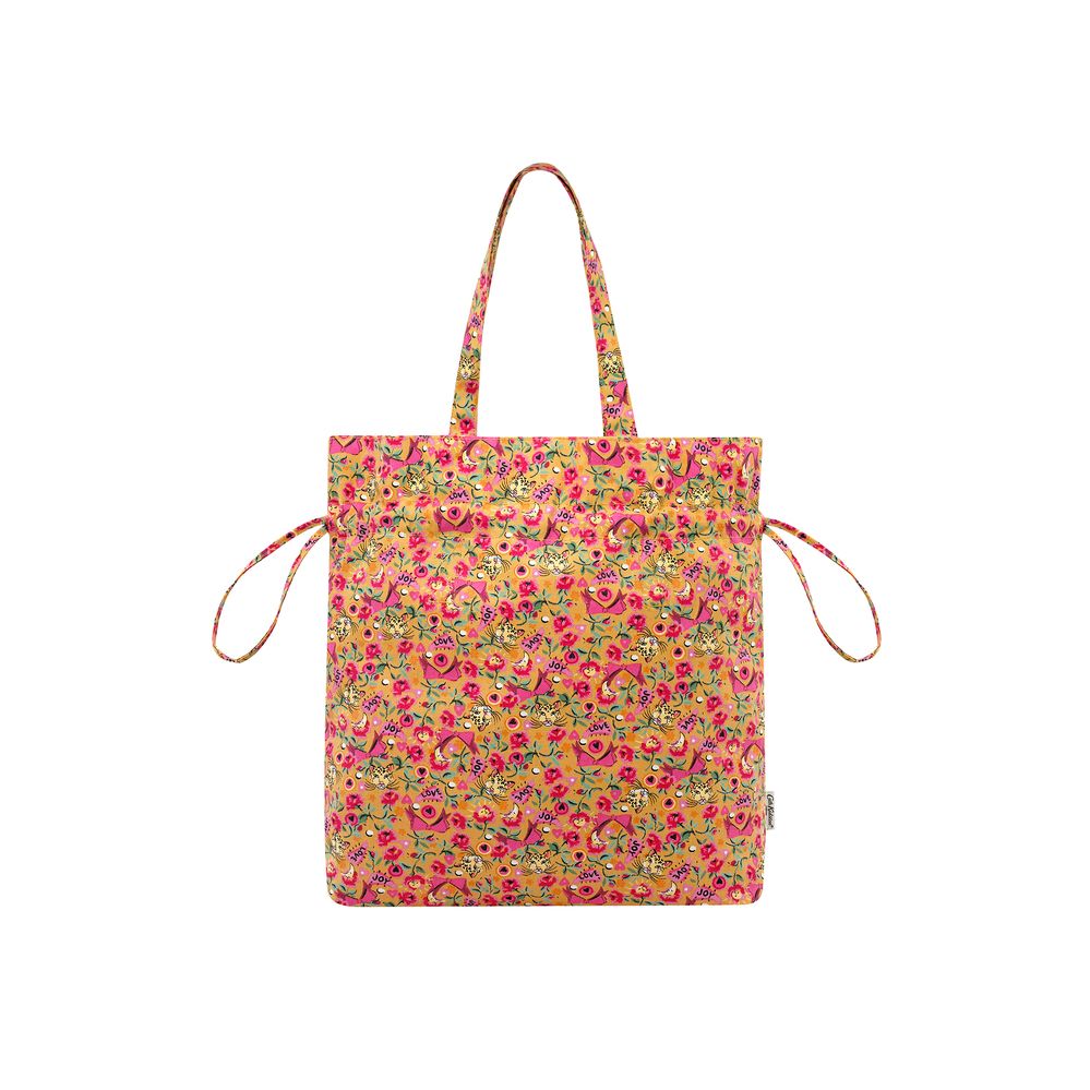  Cath Kidston - Túi đeo vai/The Hitch Tote - Pinball Ditsy - Yellow 