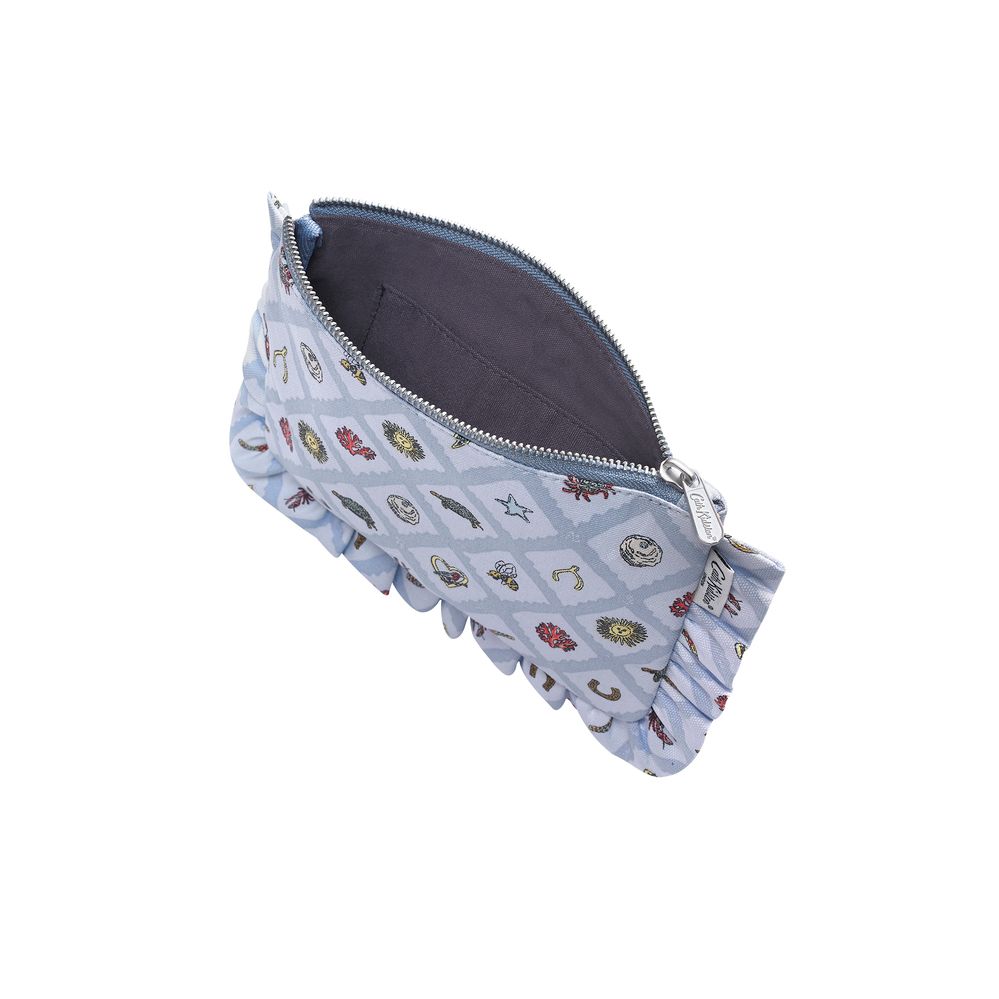 Cath Kidston - Ví nữ /The Frilly Pouch - Charms - Blue