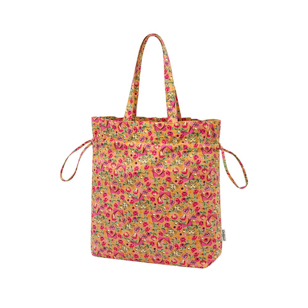  Cath Kidston - Túi đeo vai/The Hitch Tote - Pinball Ditsy - Yellow 