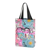  Túi đeo vai xếp gọn/Foldaway Heart Tote - Celestial - Pink/Mint 