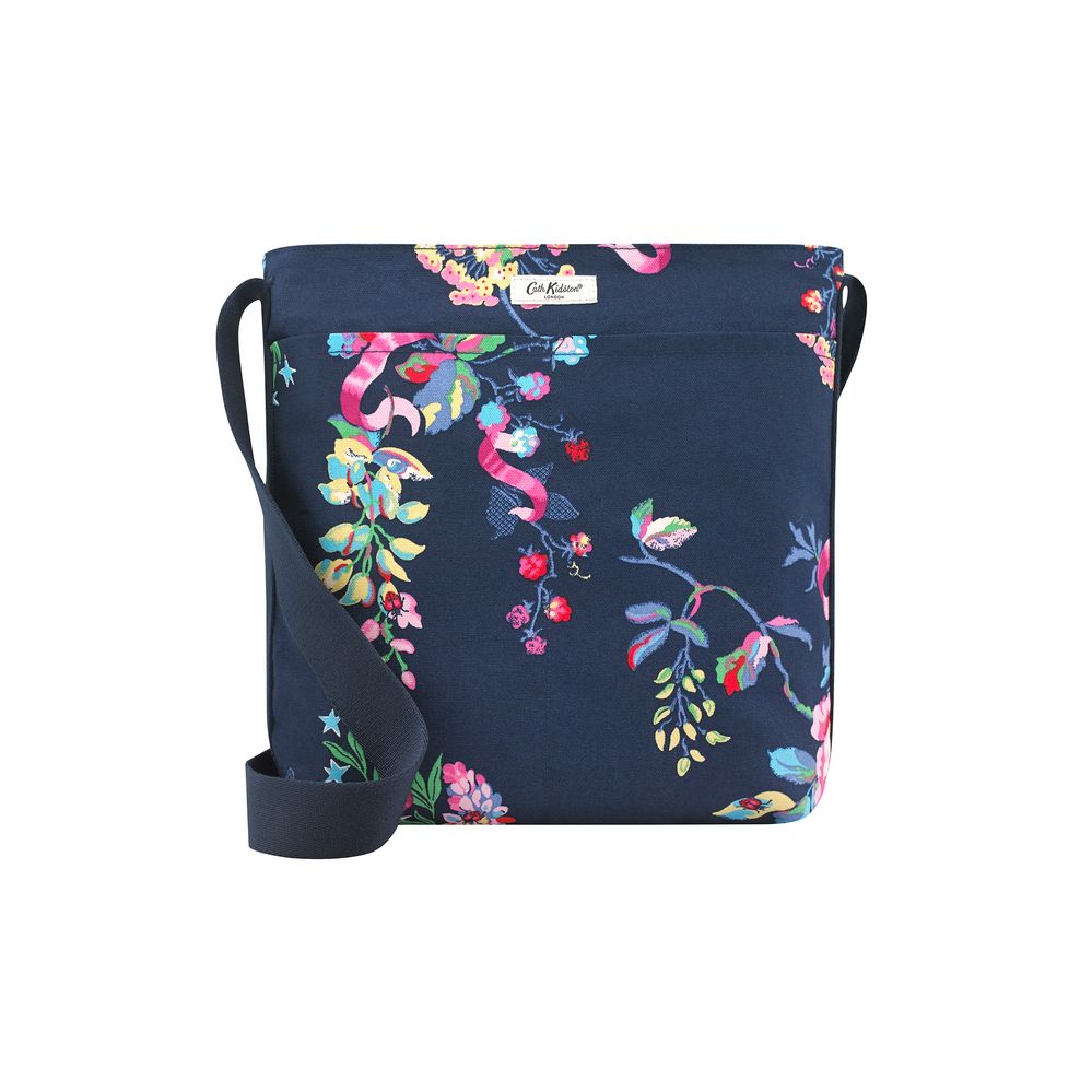  Túi đeo chéo/MFS Zipped Messenger Bag - New Birds and Roses - Navy 