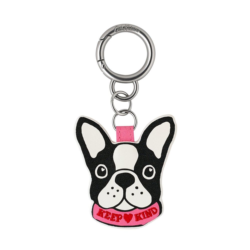 Móc khóa/Best Friend Keyring - Boston Terrier Keyring - Cream