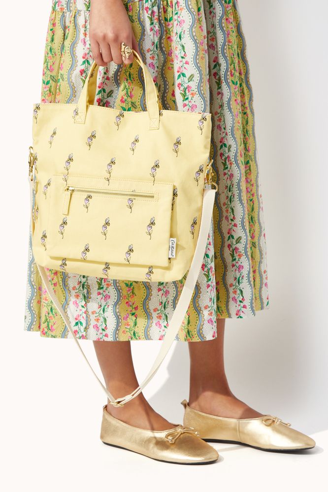  Túi đeo chéo 2 mặt/Reversible Cross Body - Bee & Heart - Yellow 