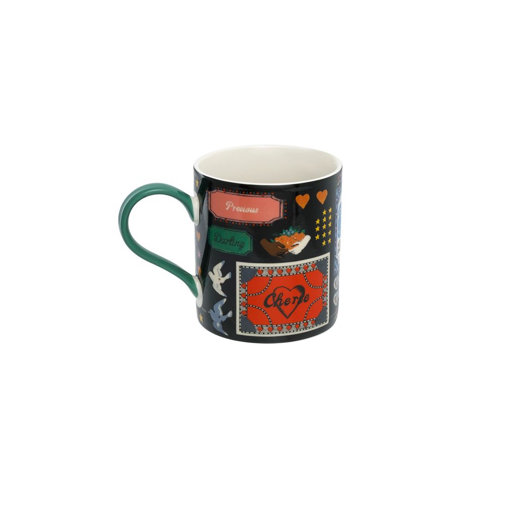  Ly/Rosie Fine China Mug - Keep Kind - Black 