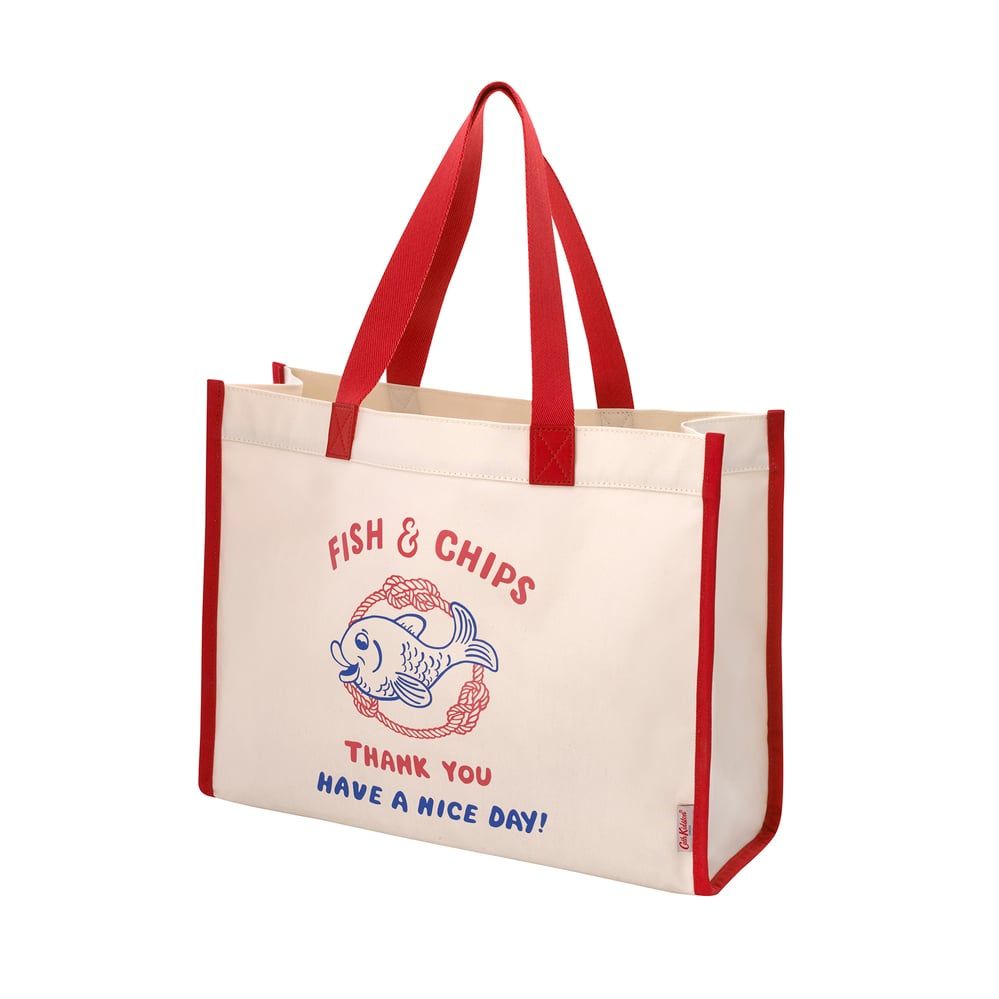 Túi đeo vai /The Milly Tote - Fish and Chips - Warm Cream