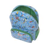  Ba lô cho bé /Kids Classic Large Backpack with Mesh Pocket - Rockets - Blue 