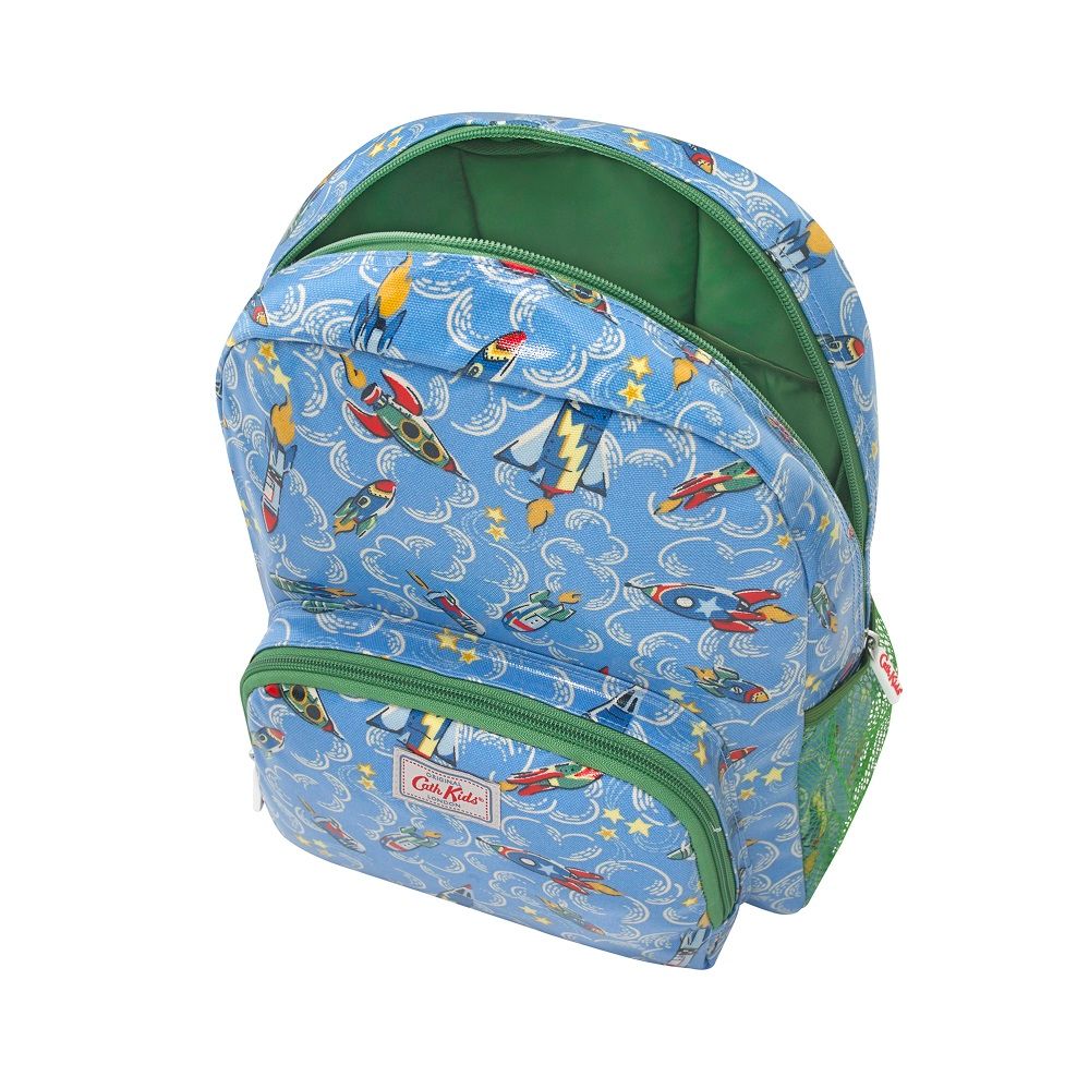  Ba lô cho bé /Kids Classic Large Backpack with Mesh Pocket - Rockets - Blue 