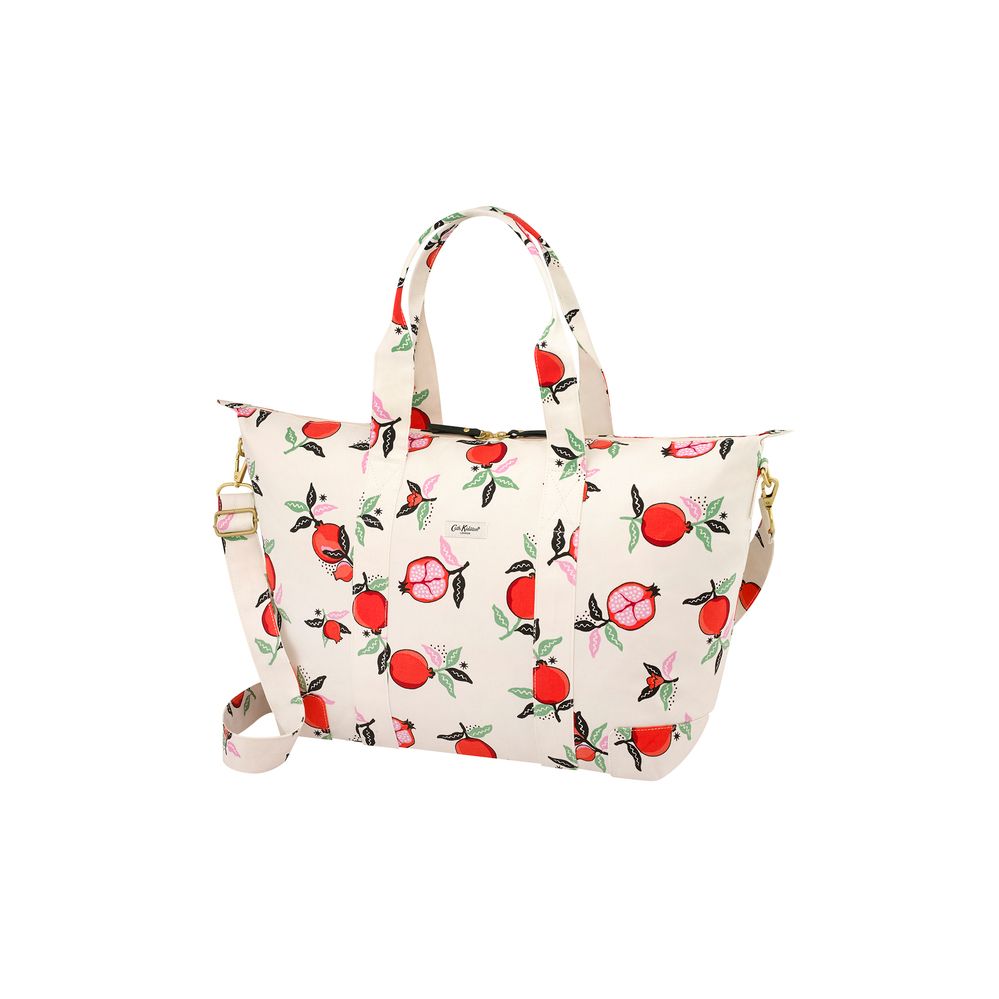 Túi du lịch xếp gọn/Foldaway Overnight Bag - Pomegranate - Cream