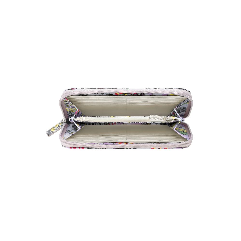 Ví nữ dài/Continental Zip Wallet - London West End Small - Lilac/Grey