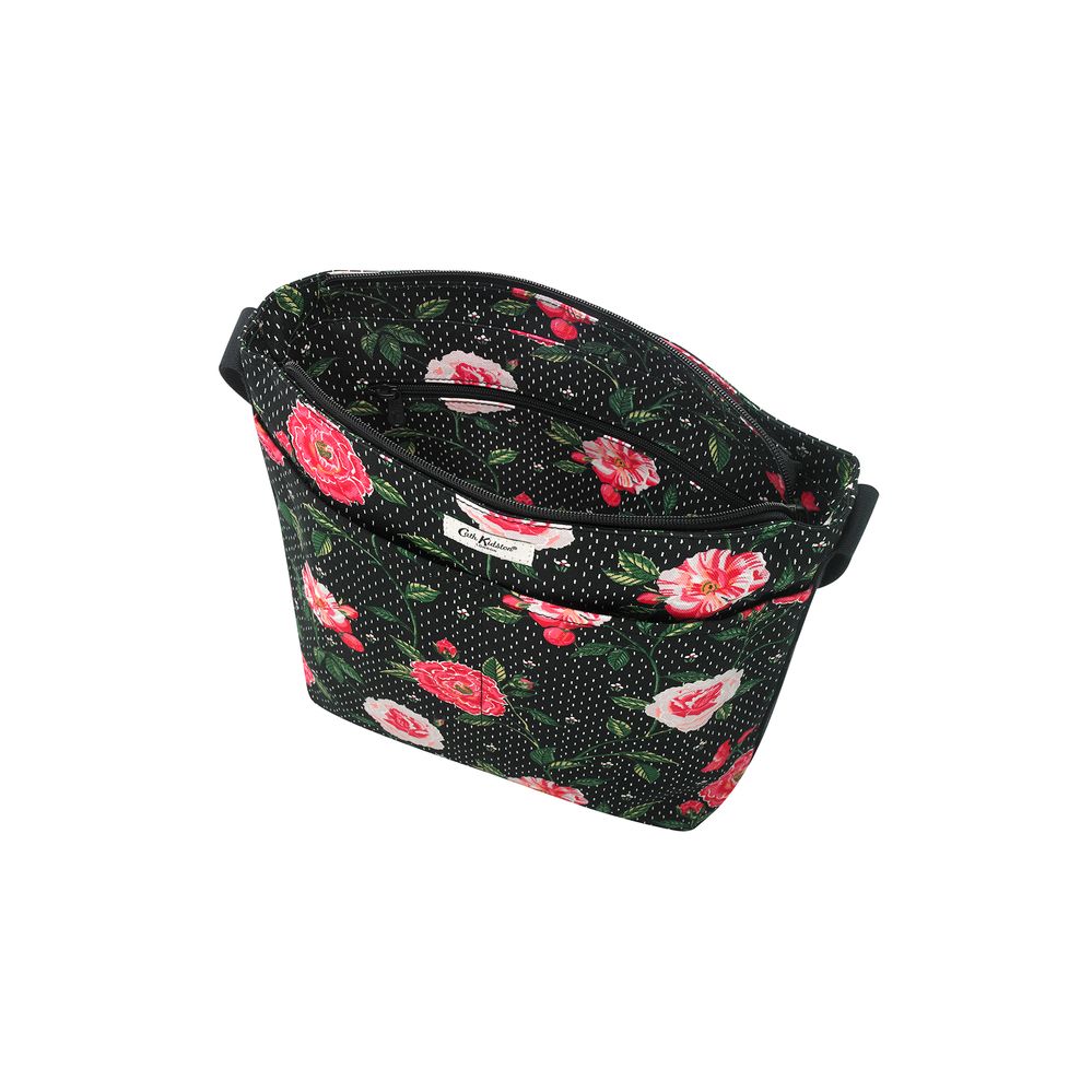 Túi đeo chéo/Zip Mgr Bag Tea Rose Midscale - Tea Rose Midscale - Black