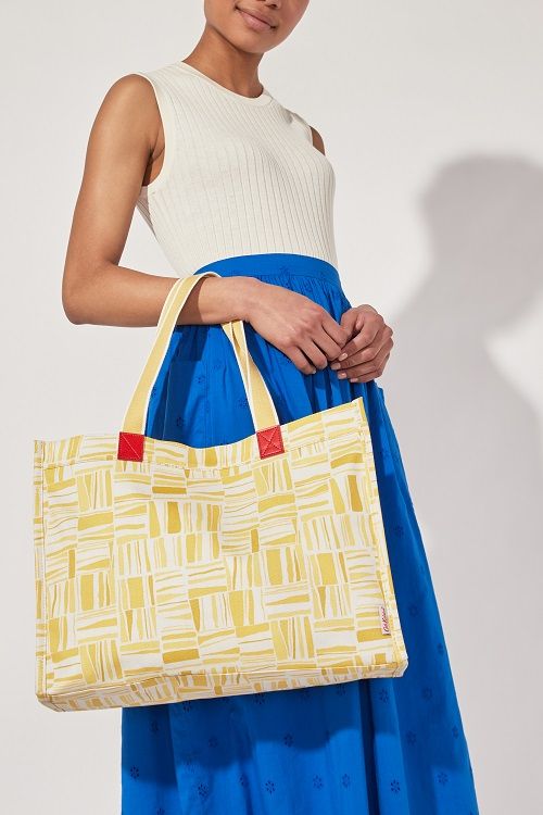 Túi đeo vai /The Milly Tote - Painted Woodblock - Yellow