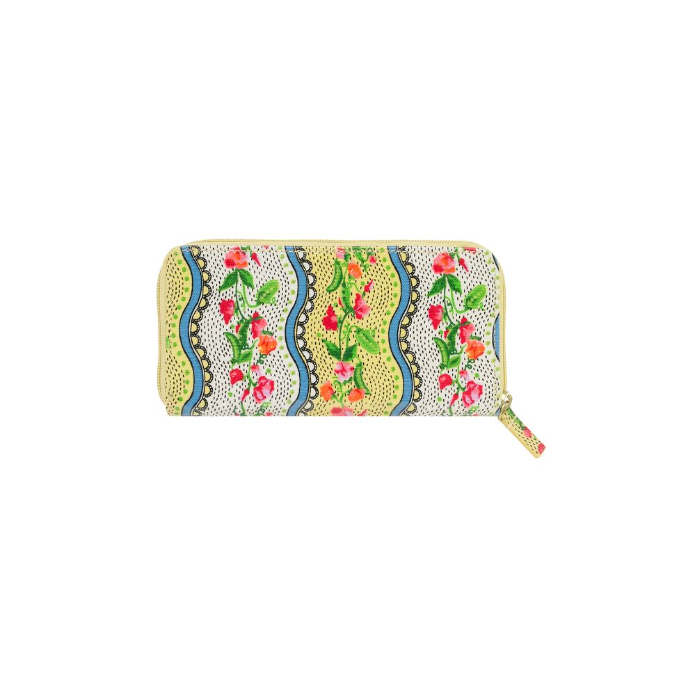 Ví nữ dài/Continental Zip Wallet - Sweet Pea Stripe Small - Yellow