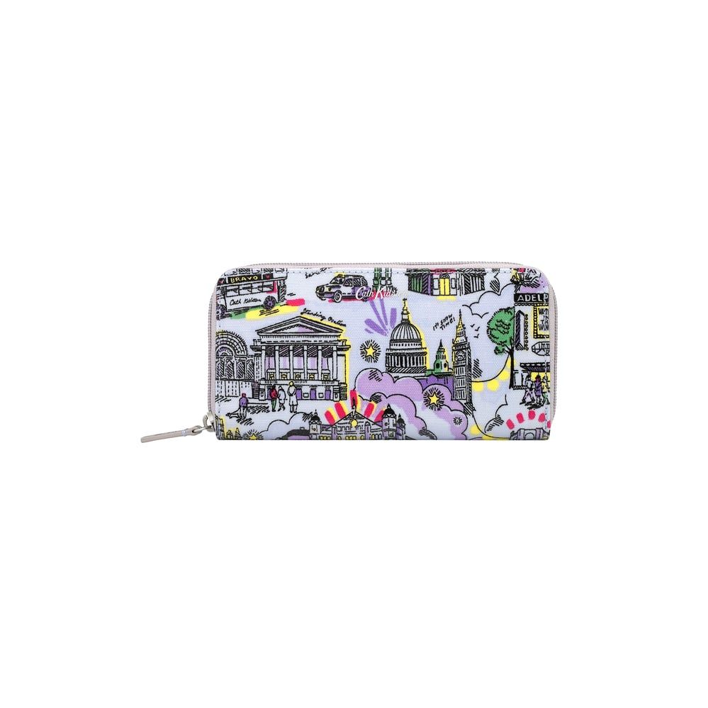 Ví nữ dài/Continental Zip Wallet - London West End Small - Lilac/Grey