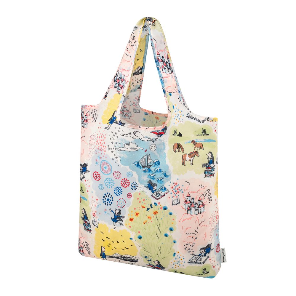  Túi đeo vai xếp gọn/Foldaway Shopper - New Worlds Scenic - Multi 