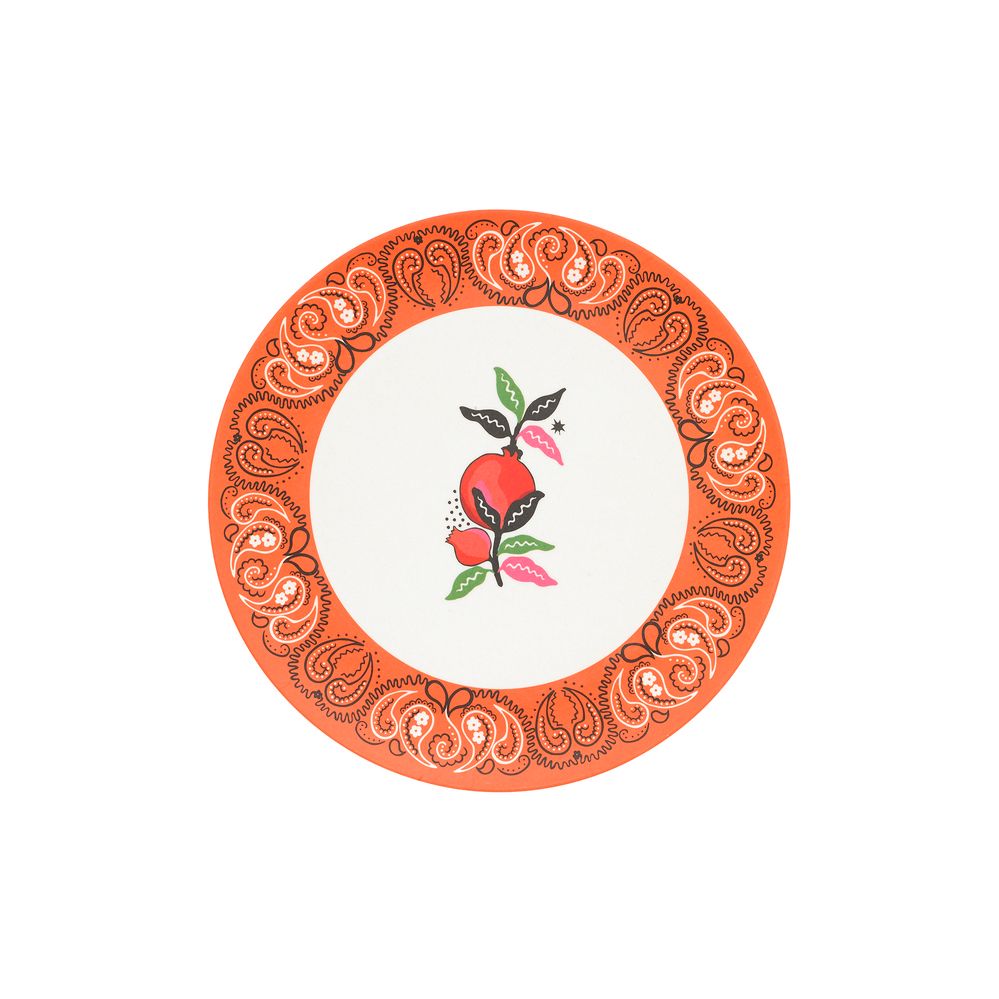 Dĩa/Dinner Plate - Bandana - Orange