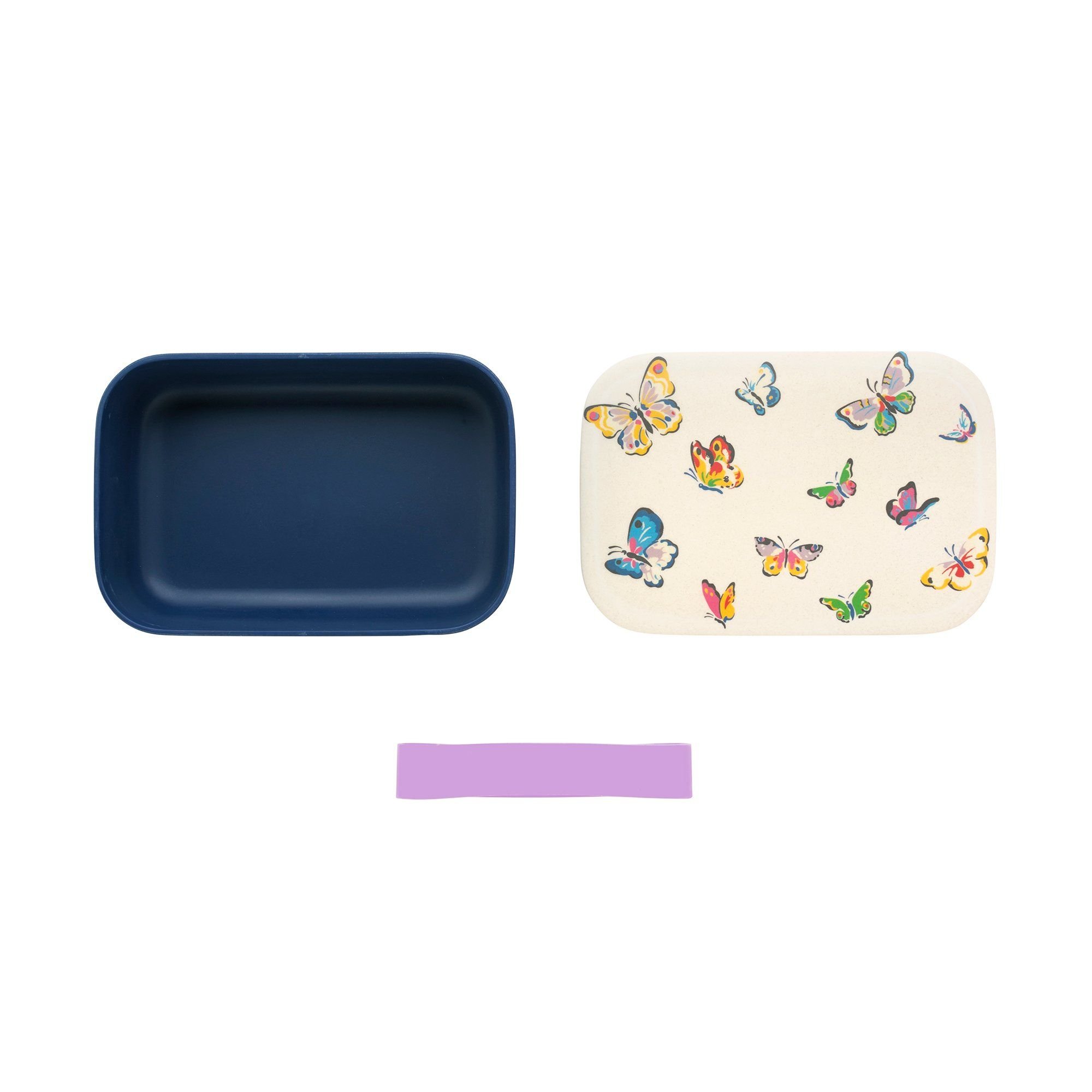 Hộp đựng thức ăn/Lunch Box - Butterflies - Cream
