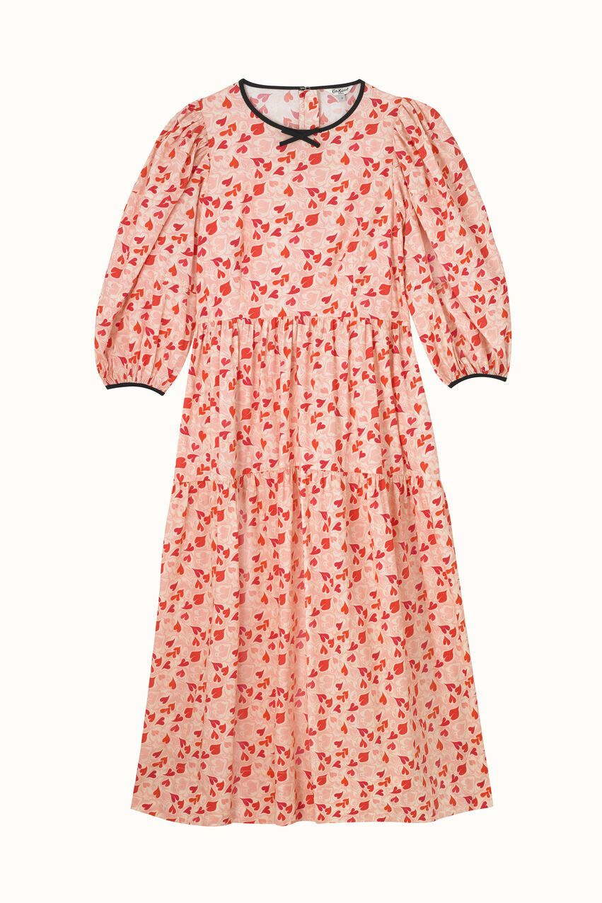  Đầm/Soft Waisted Dress - Marble Hearts Ditsy - Pink 