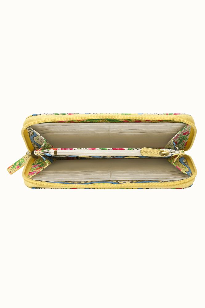 Ví nữ dài/Continental Zip Wallet - Sweet Pea Stripe Small - Yellow