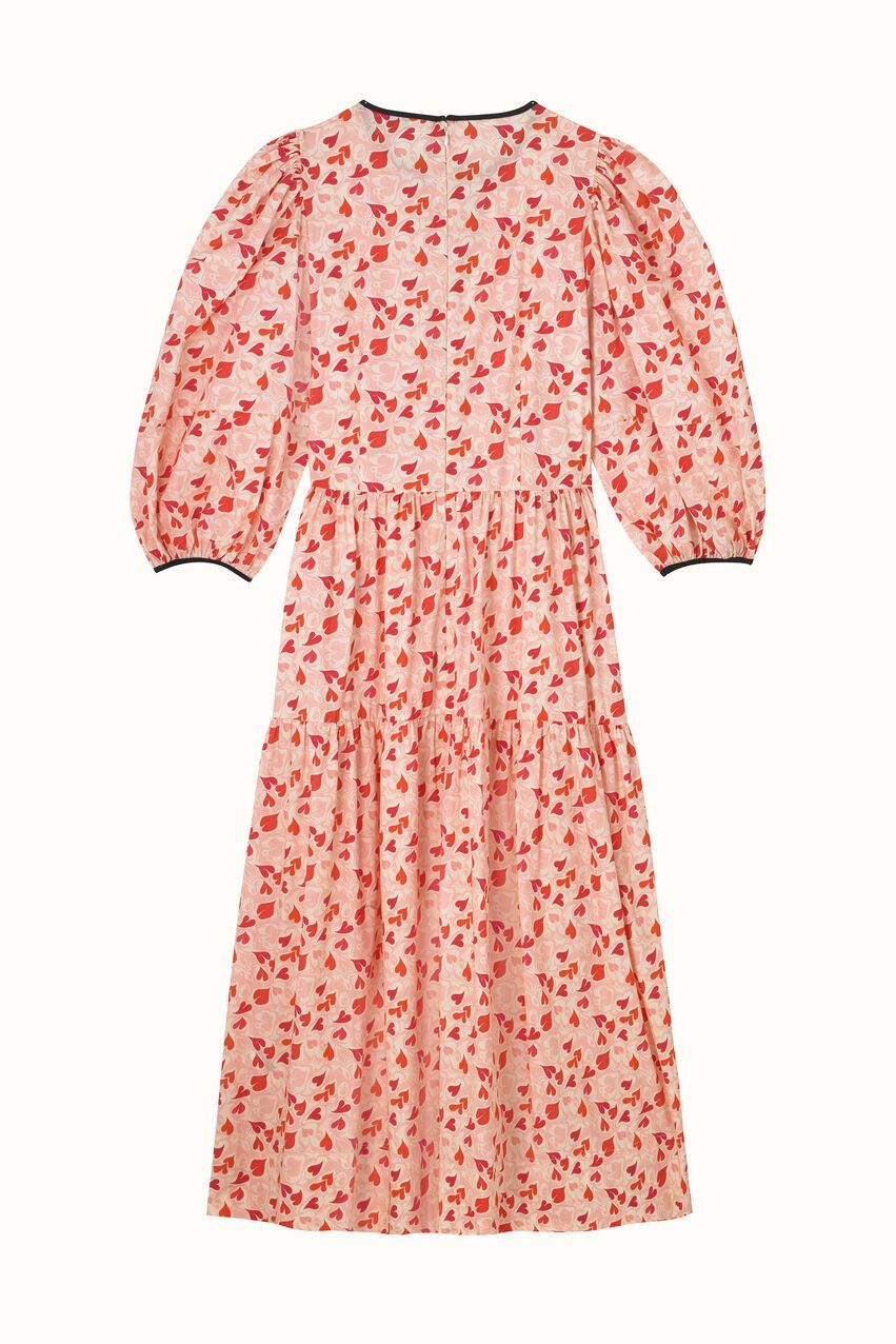 Đầm/Soft Waisted Dress - Marble Hearts Ditsy - Pink
