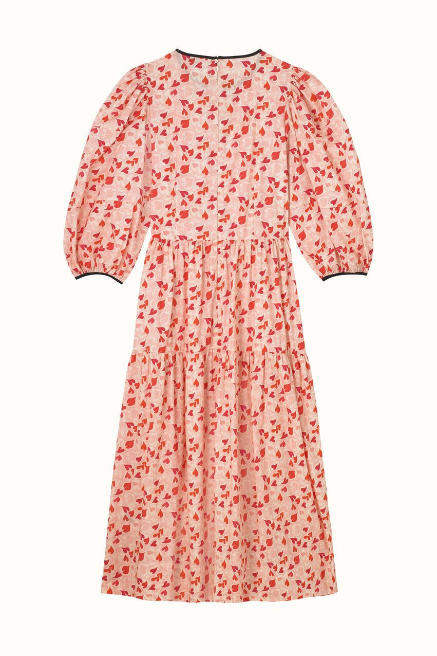  Đầm/Soft Waisted Dress - Marble Hearts Ditsy - Pink 