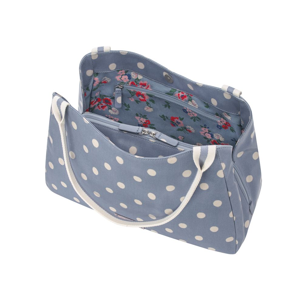 Túi đeo vai/Hobo Shoulder Bag - Spot - Cream Blue
