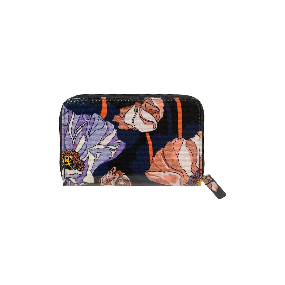 Ví gập/Folded Zip Wallet - Summer Poppy Midscale - Navy