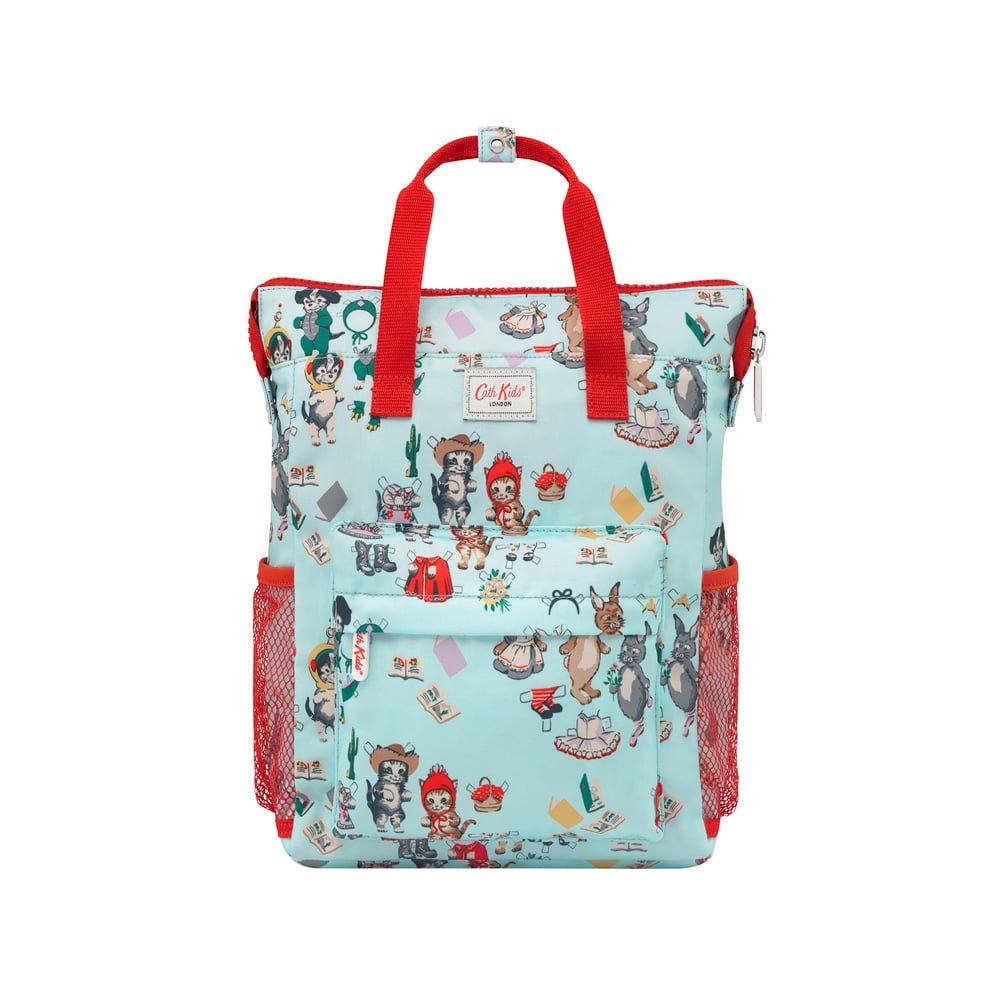 Ba lô cho bé /Kids Large Tote Backpack - Paper Dolls - Duck Egg