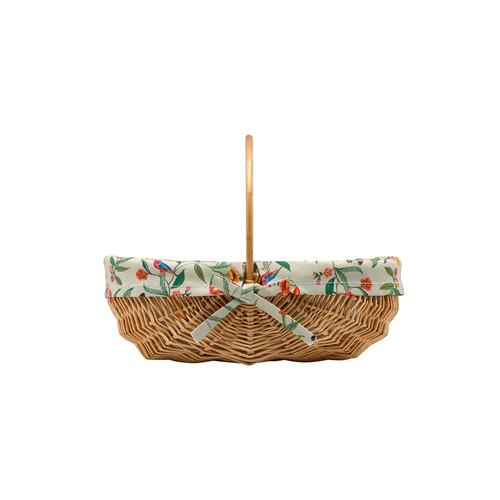 Giỏ Mây/Wicker Garden Trug - Summer Birds - Green