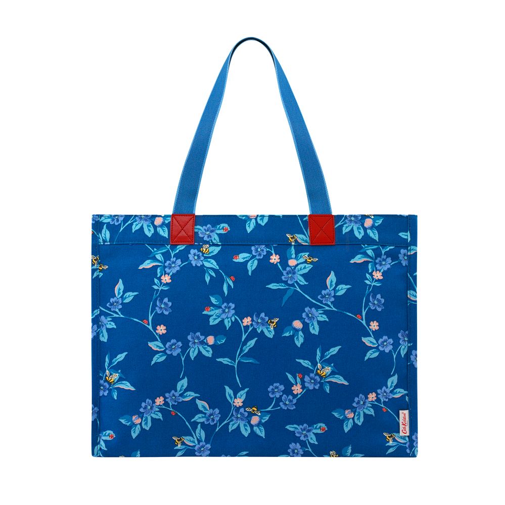  Túi đeo vai /The Milly Tote - Greenwich Flowers - Midnight Blue 