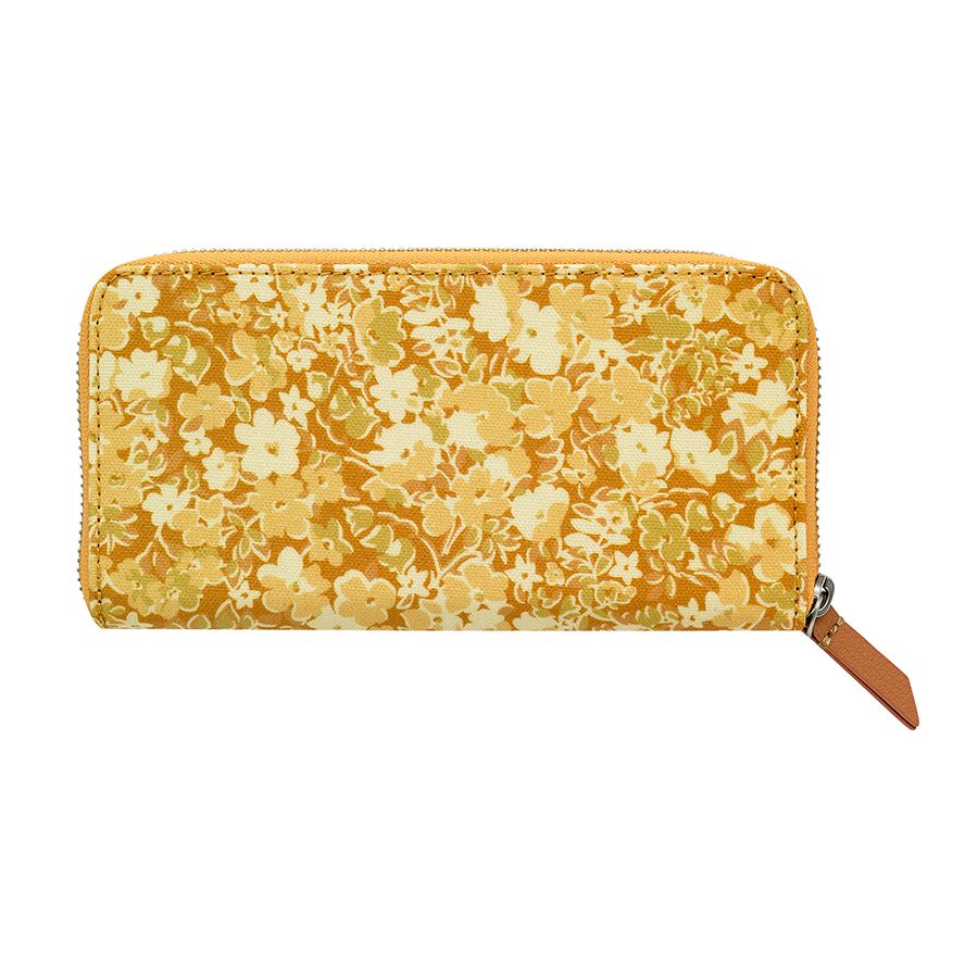 Ví nữ dài/Snoopy Continental Placement Zip Wallet - Snoopy Happy Paper Ditsy - Egg Yolk - 910170