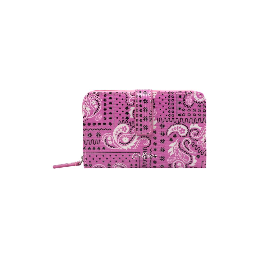 Ví gập/Folded Zip Wallet - Bandana - Pink