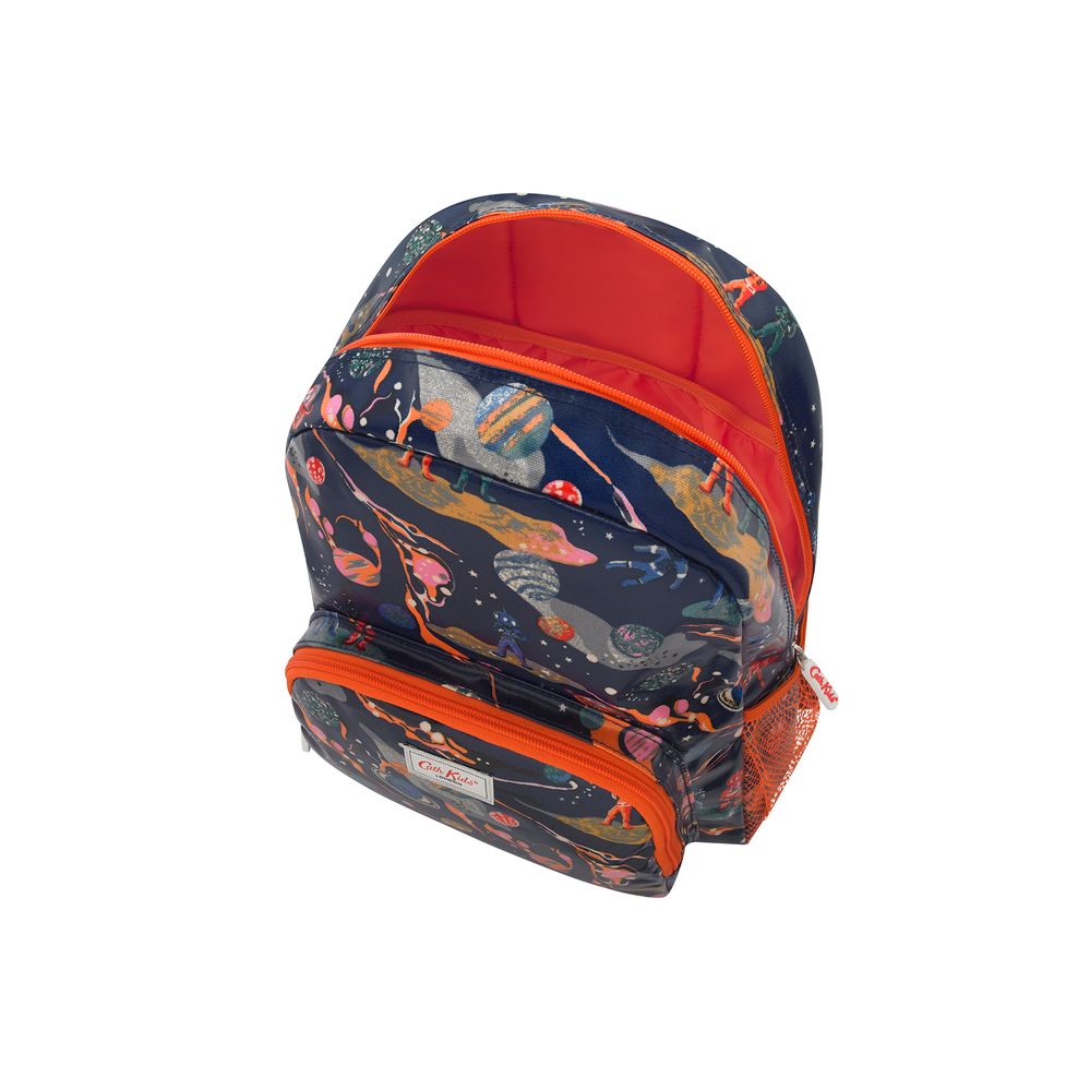  Ba lô cho bé /Kids Classic Large Backpack with Mesh Pocket - Marble Space - Navy 