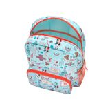  Ba lô cho bé /Kids Classic Large Backpack with Mesh Pocket - Patchwork Ditsy - Blue 