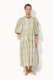  Đầm/Soft Waisted Dress - Sweet Pea Stripe Small - Yellow 